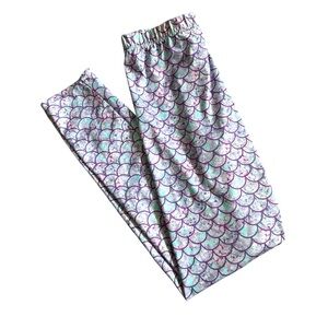 Fab Kids Mermaid Scale Leggings | L(10/12)